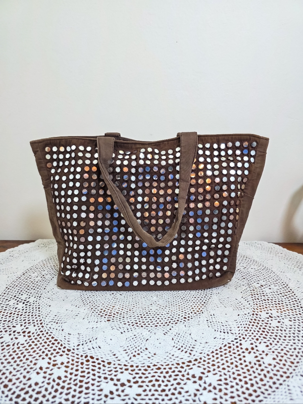 Vintage Y2K Bath & Body Works Mirrored Tote Bag